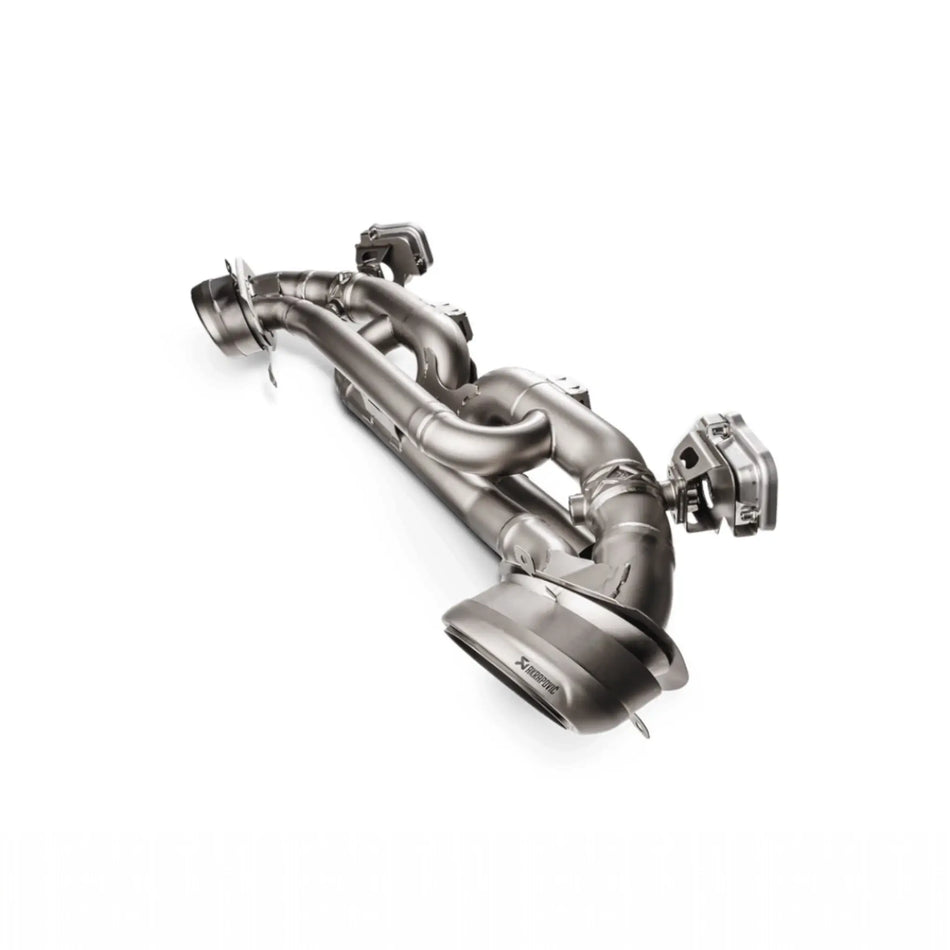 Akrapovic Slip-On Race Line titanium performance exhaust system for Porsche 911 Carrera 992, main product image.
