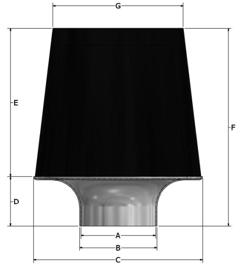 ITG | JC60C (Large Cone) Universal Air Filter
