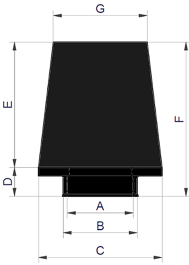 ITG | JC60 Rubber Neck (Full Cone) Universal Air Filter