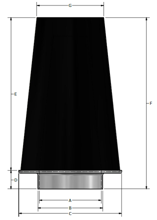 ITG | JC62 Universal Air Filter - 70 x 73mm - 140BHP