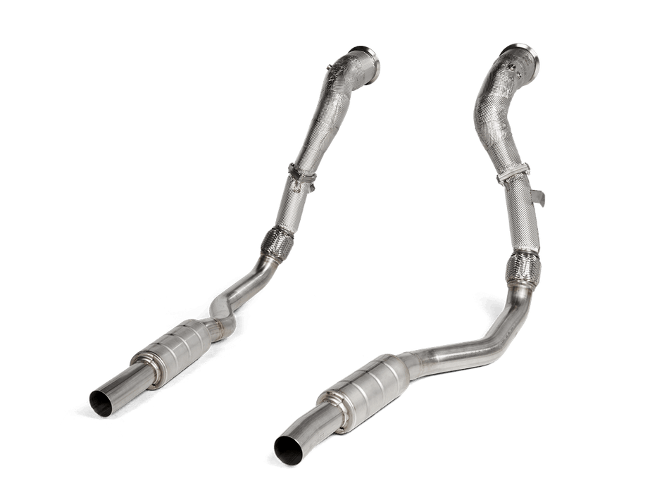 Audi RS6 / RS7 / Performance (C8) | Akrapovic | Downpipe / Link Pipe Set (200 CPSI Catalytic Converters)