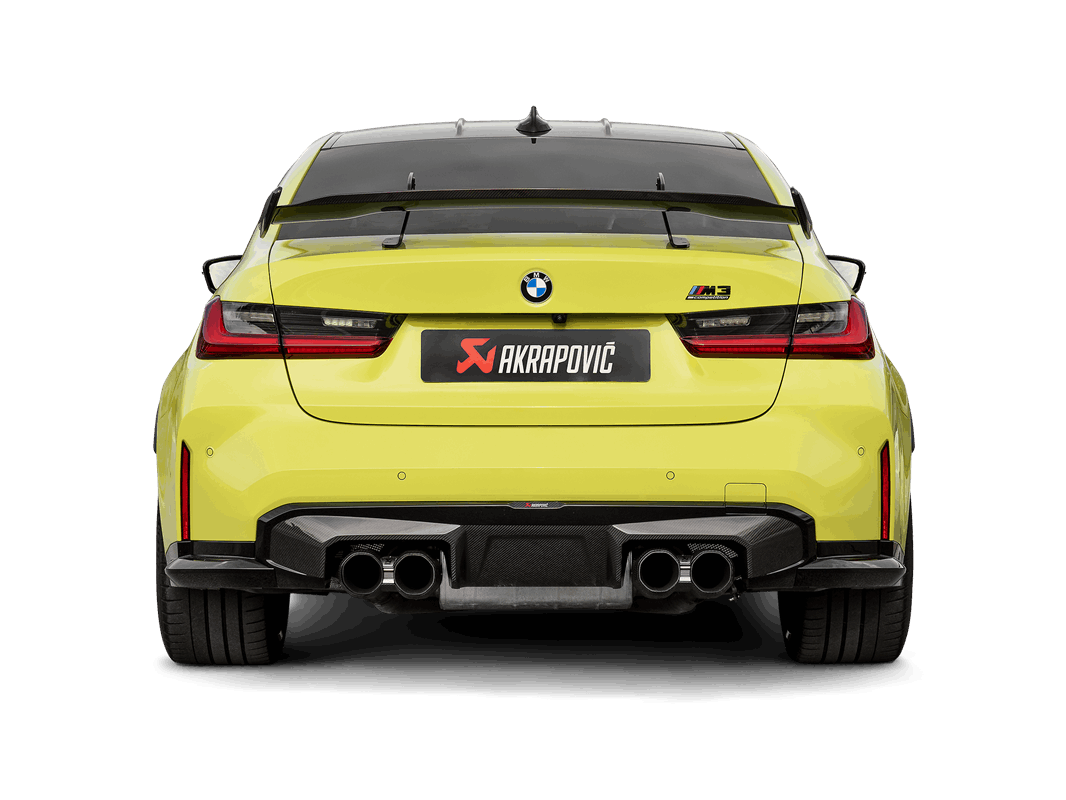Akrapovič Unveils Its First Carbon Fibre Adjustable Rear Wing for the G80 M3 and M4