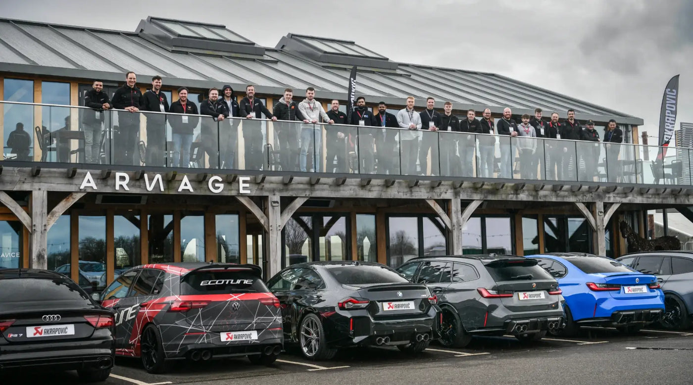 Photo of attending dealerships outside training facility