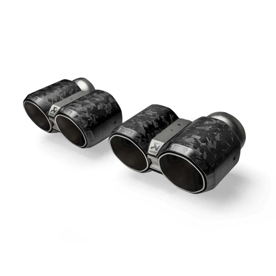 BMW M2 / M3 / M4 (G87 / G80 / G81 / G82 / G83) | Akrapovic | Octagonal Tail Pipe Set (Forged Carbon)