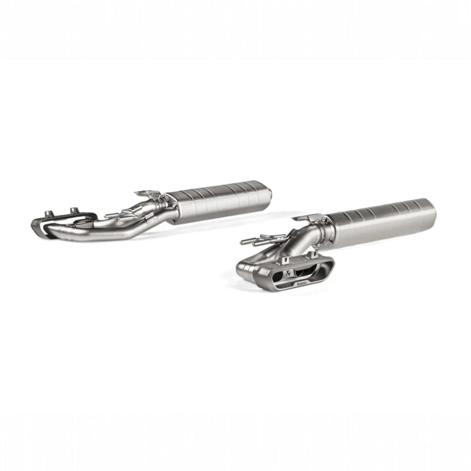 Akrapovic Performance Exhaust System for Mercedes-AMG G 63 W463A – Evolution Line Titanium with lightweight construction and dual-exit tailpipes.